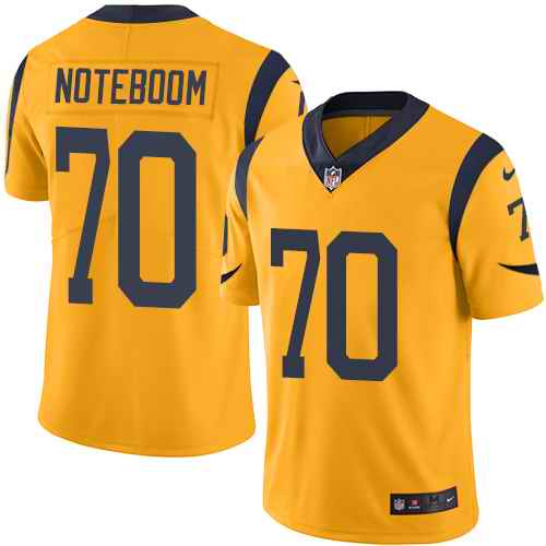 Nike Men & Women & Youth Rams 70 Joseph Noteboom Gold Color Rush Limited Jersey,We sell and wholesale Nike Men & Women & Youth Rams 70 Joseph Noteboom Gold Color Rush Limited Jersey on line form chian!